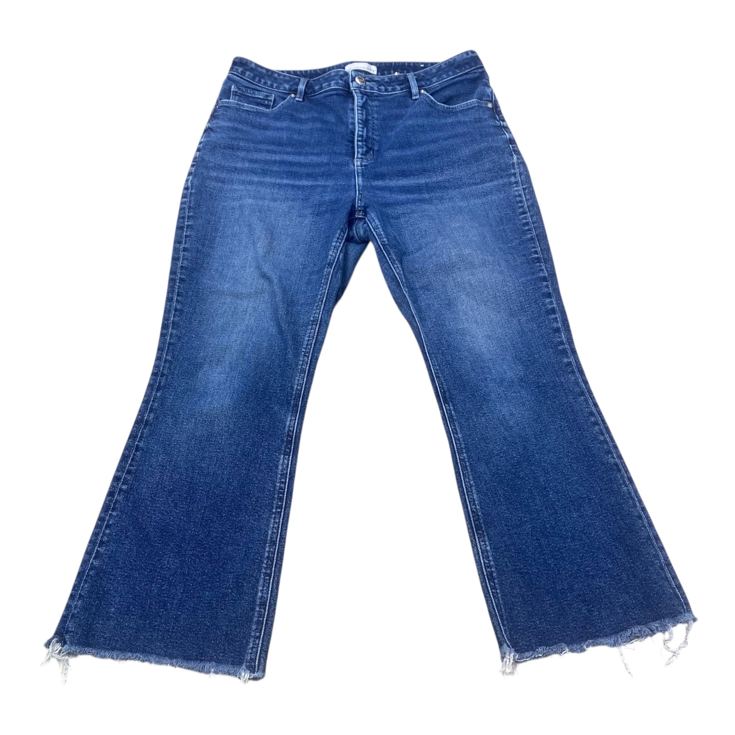 Jeans Boot Cut By Loft In Blue Denim, Size:14