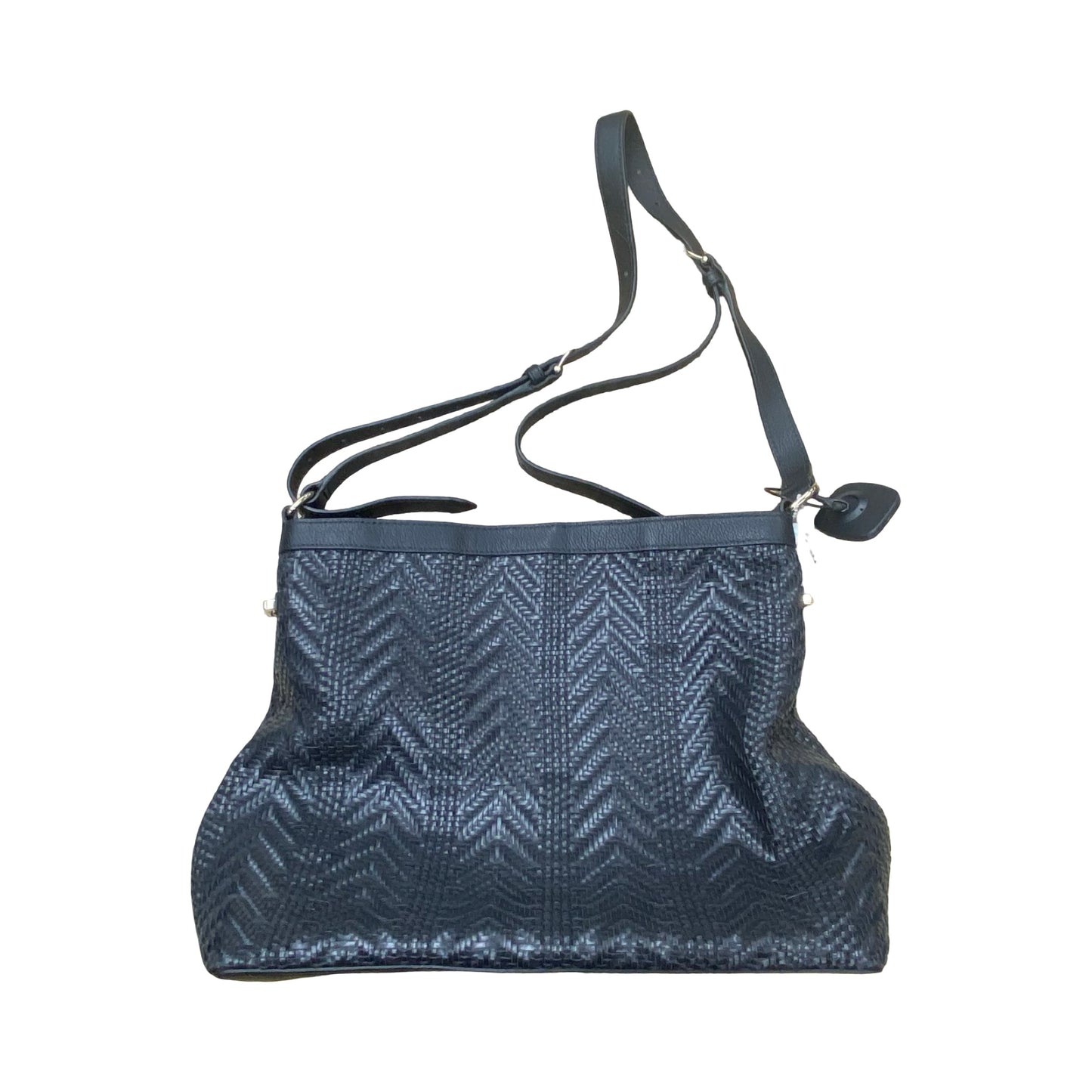 Handbag Leather By Talbots In Black, Size:Medium
