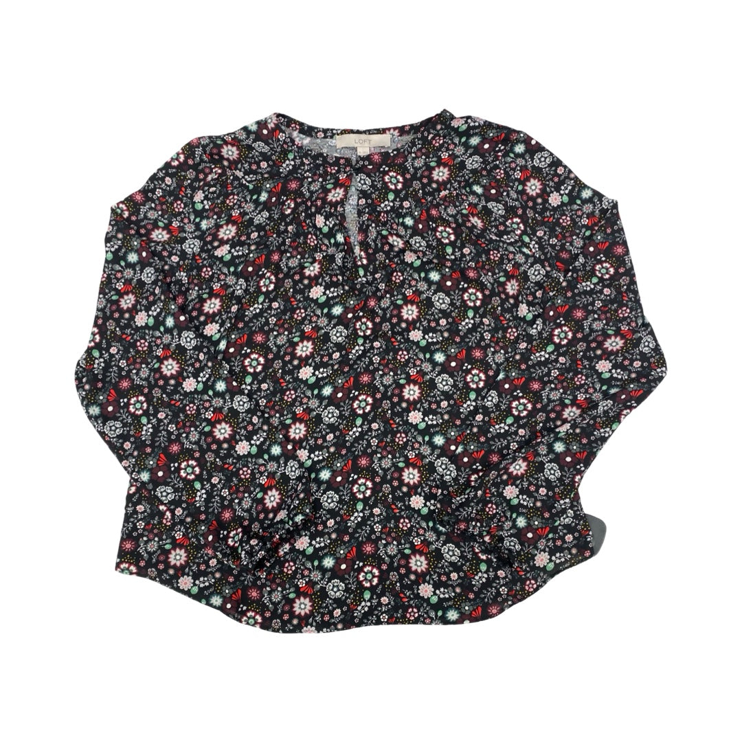 Top Ls By Loft In Floral Print, Size:M