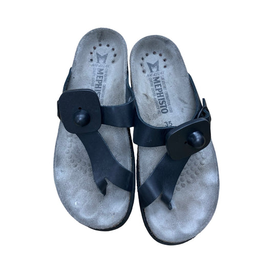 Sandals Flats By Mephisto In Black, Size:5