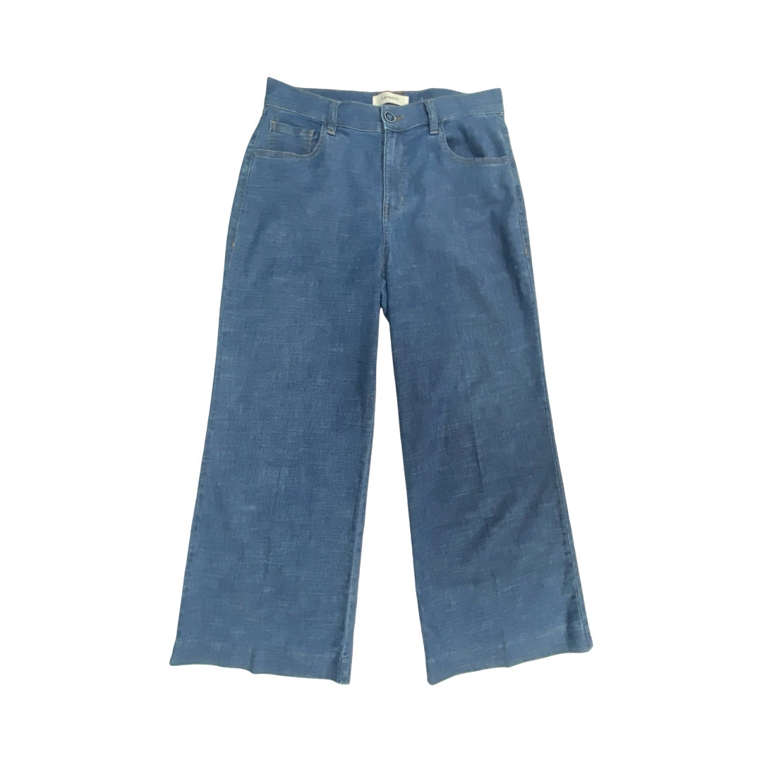 Pants Linen By Level 99 In Blue Denim, Size:4