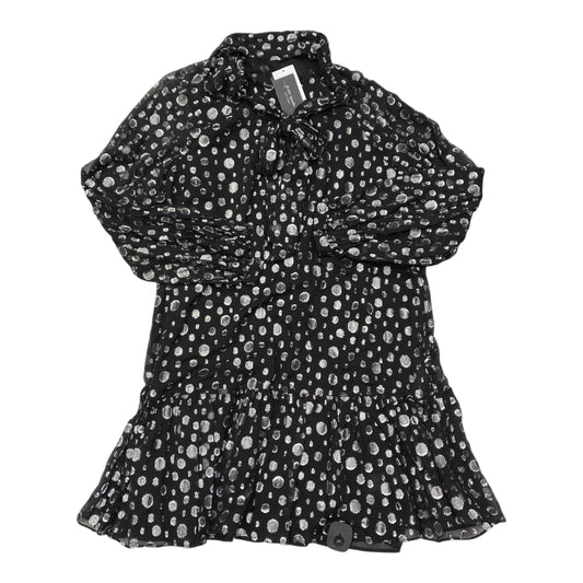 Dress Designer By Kate Spade In Black & Silver, Size:Xxl