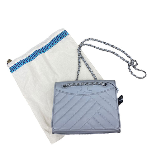 Handbag Designer By Tory Burch In Grey, Size:Small