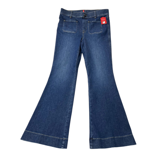 Jeans Flared By Spanx In Blue Denim, Size:L