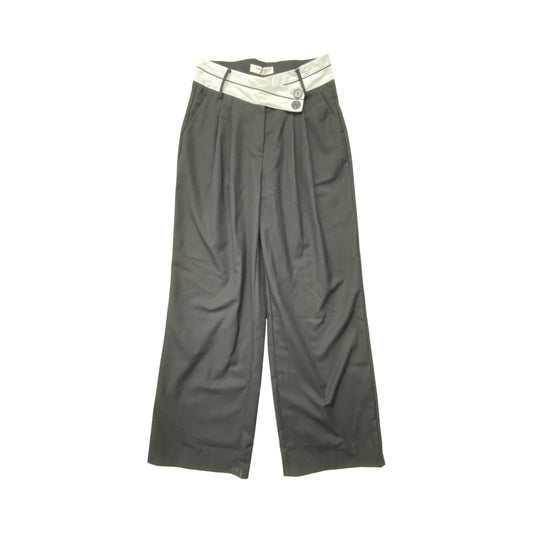 Pants Wide Leg By Commense In Black & White, Size:M