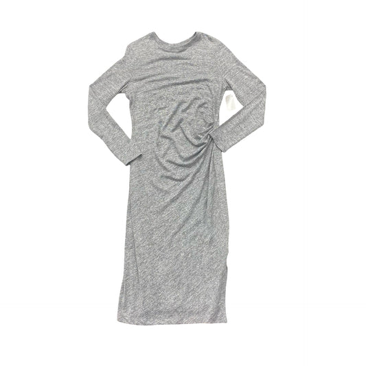 Dress Casual Midi By Banana Republic In Grey, Size:S