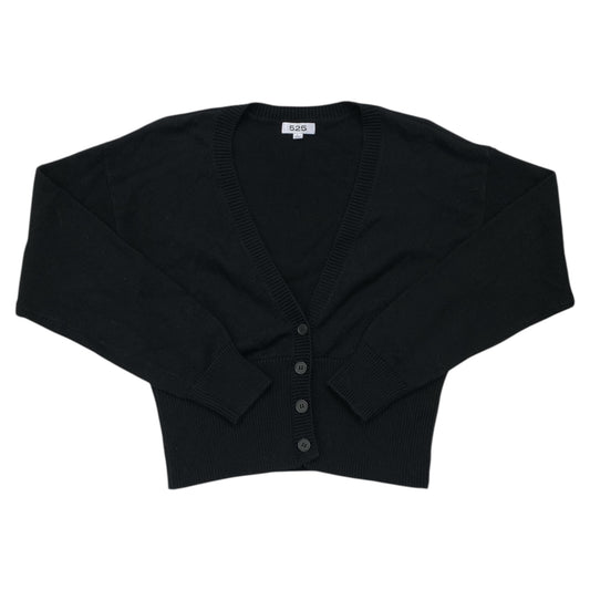 Sweater Cardigan By 525 In Black, Size:L