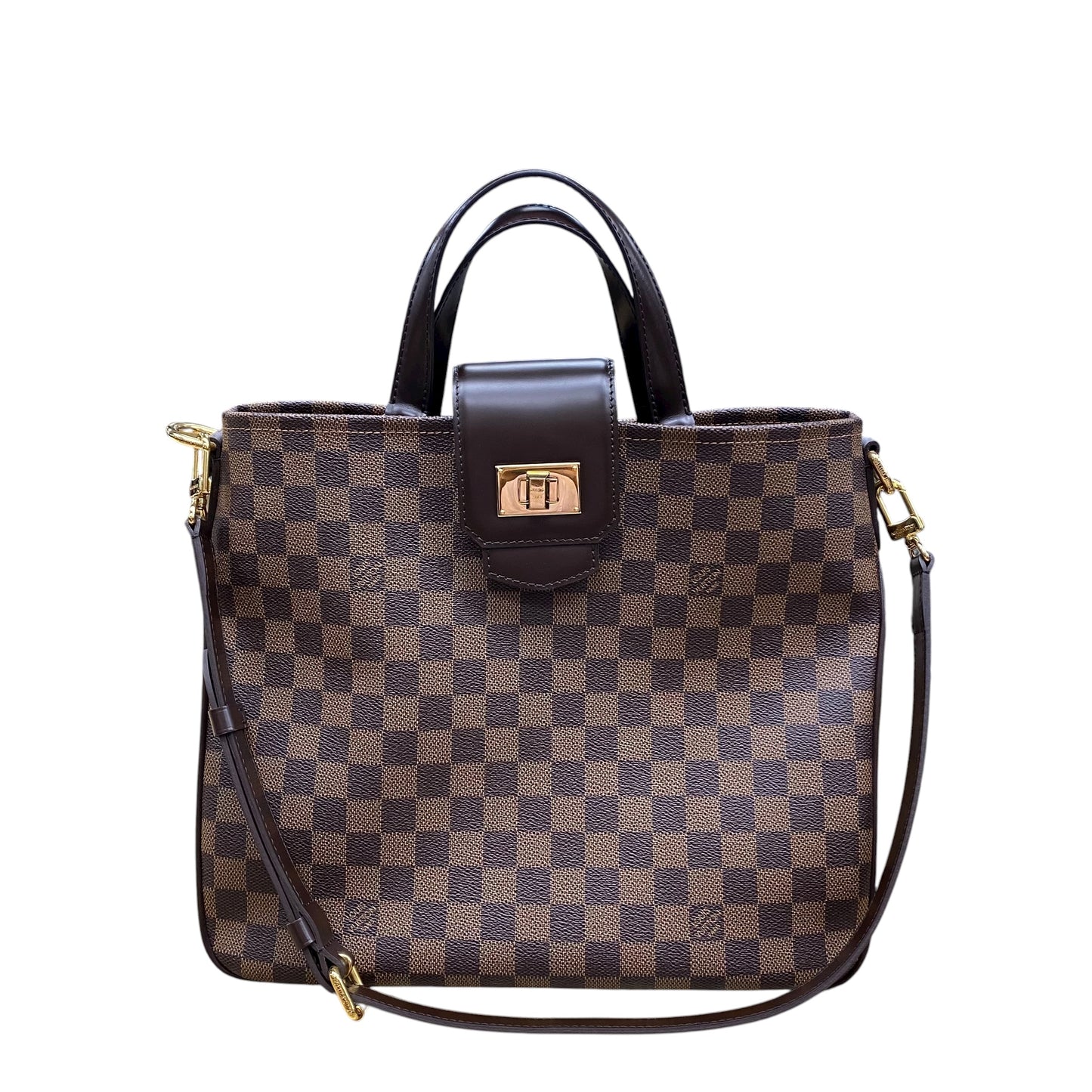 Handbag Luxury Designer By Louis Vuitton In Brown, Size:Medium