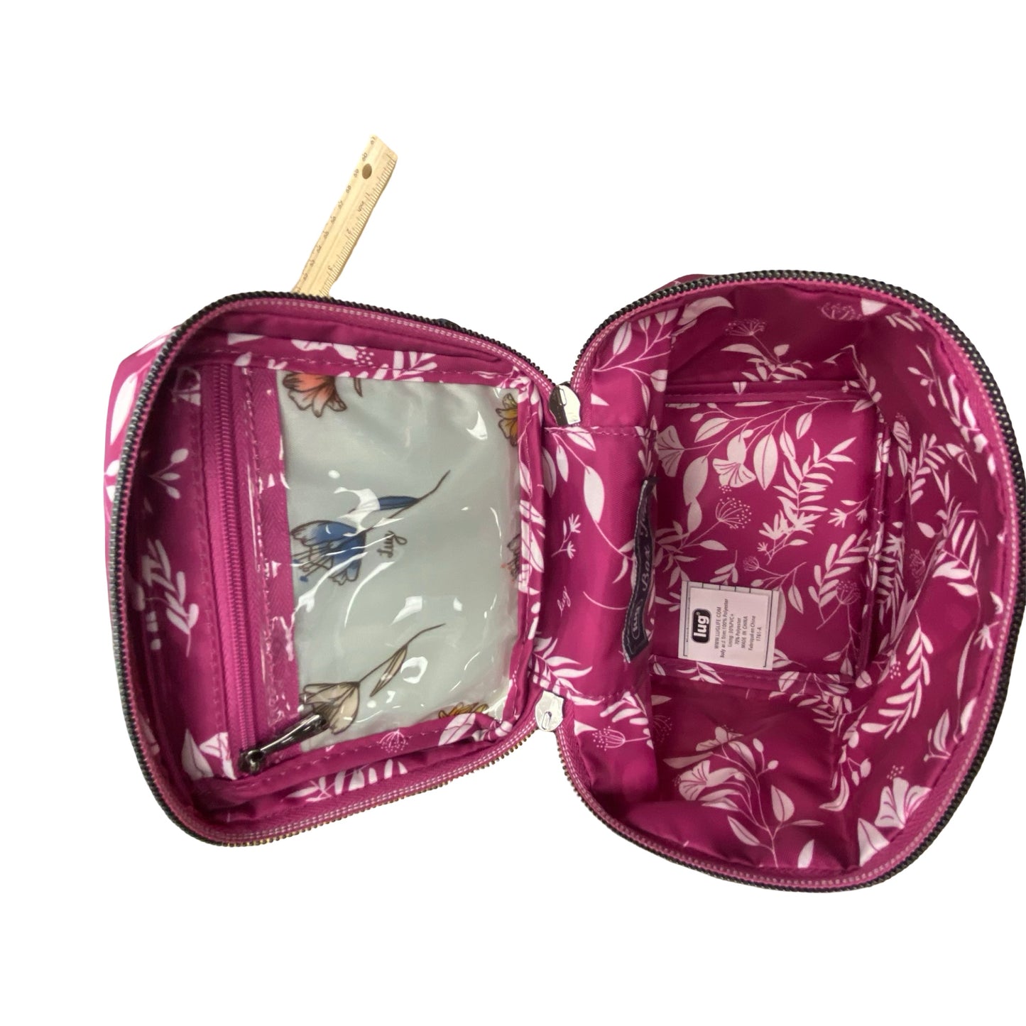 Wallet By Lug In Pink & White, Size:Small (5”x4”x5”)