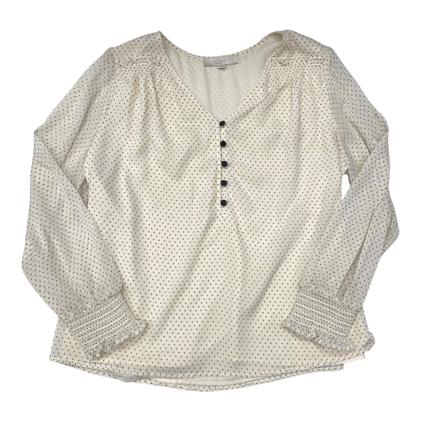 Top Ls By Loft In Polkadot Pattern, Size:Xl