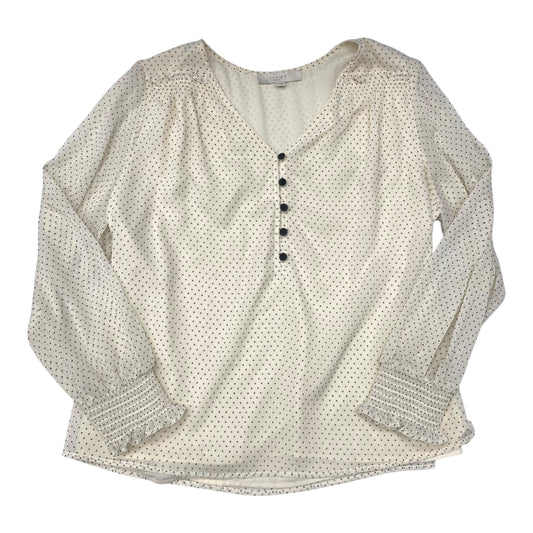 Top Ls By Loft In Polkadot Pattern, Size:Xl