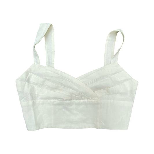 Top Sleeveless By Banana Republic In Cream, Size:M