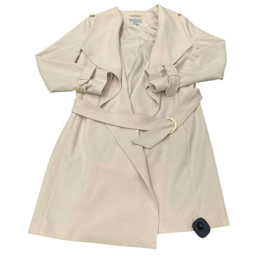 Coat Trench Coat By H&M In Cream, Size:10
