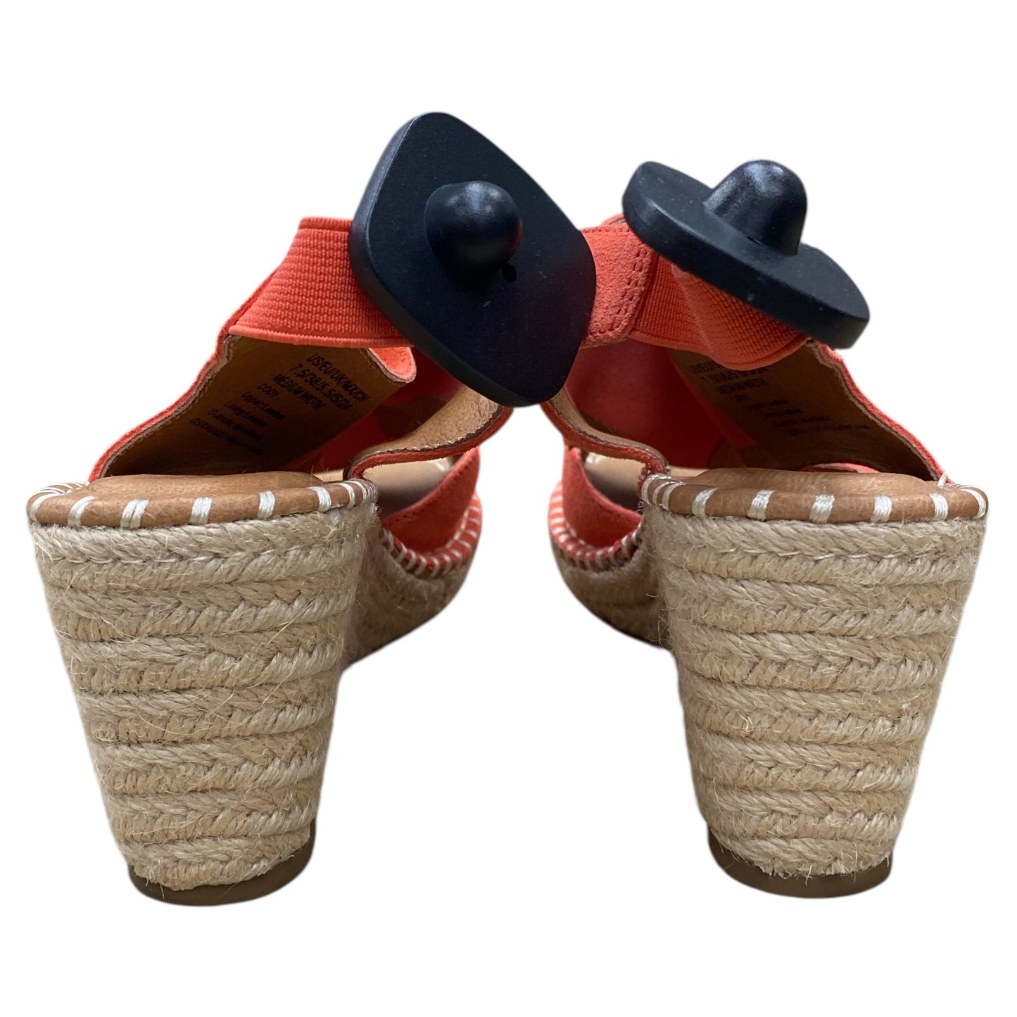 Shoes Heels Wedge By Gentle Souls In Peach, Size:7.5