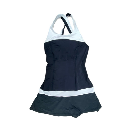 Athletic Dress By Lululemon In Black & White, Size:4