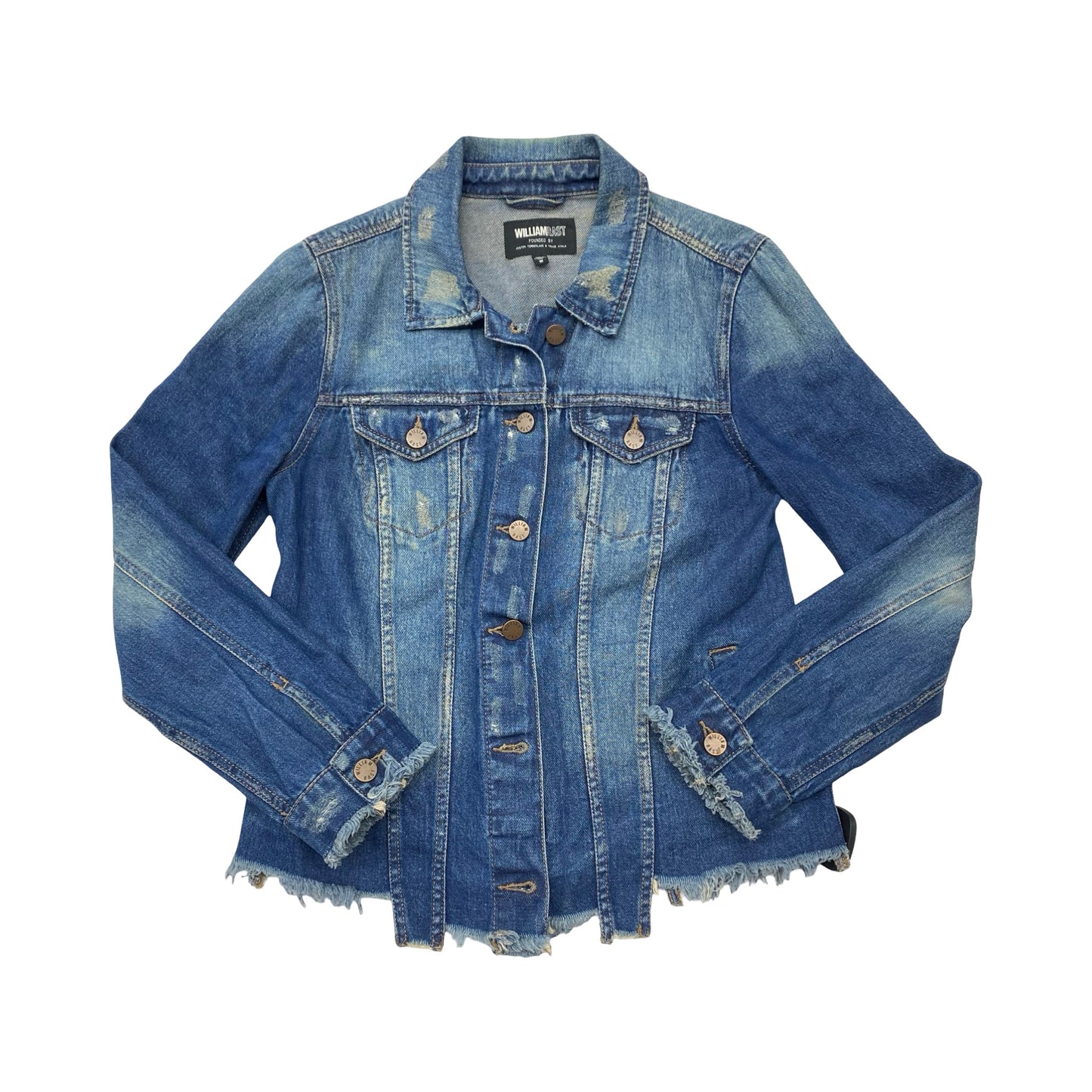 Jacket Denim By William Rast In Blue, Size:M