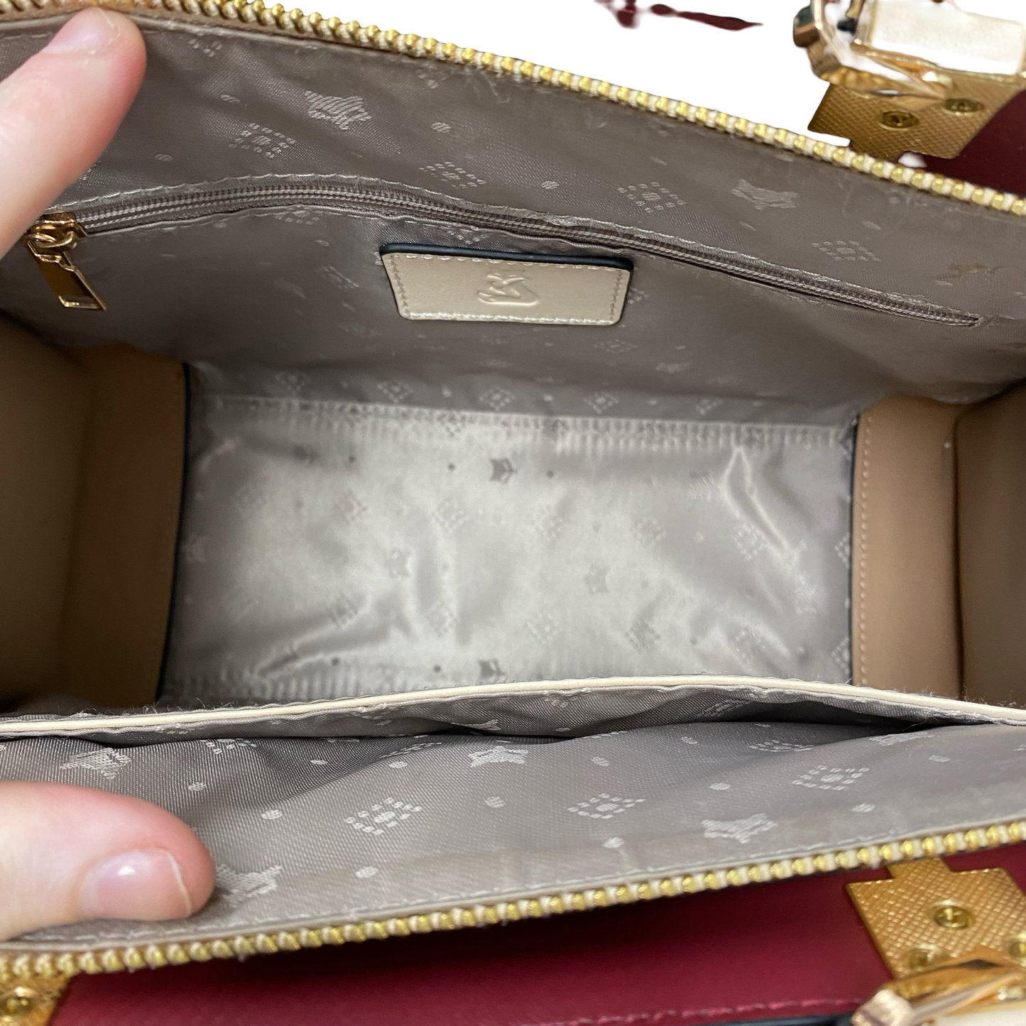 Handbag Leather By Foxlover In Multi, Size:Medium
