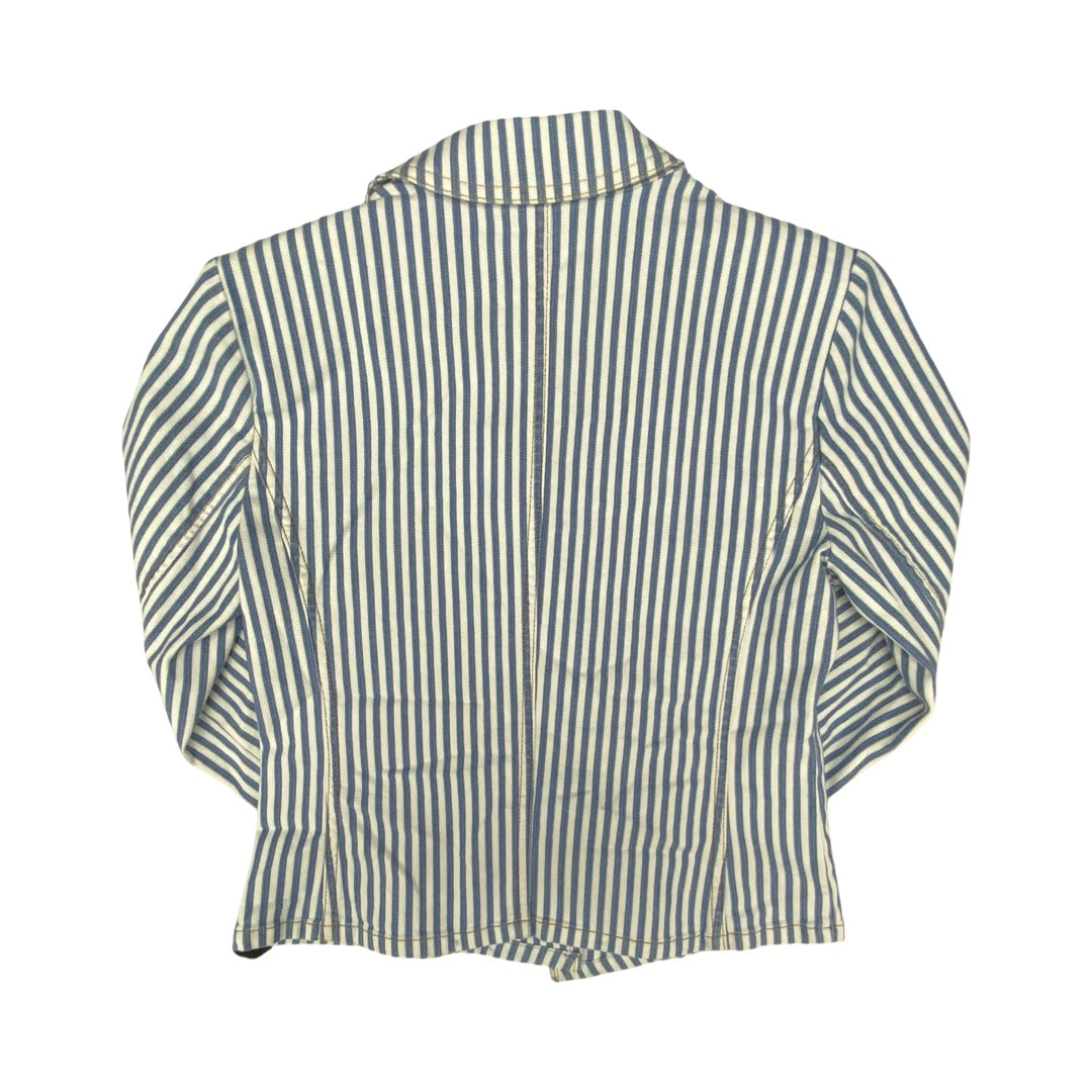 Blazer By Chicos In Blue & White, Size:0