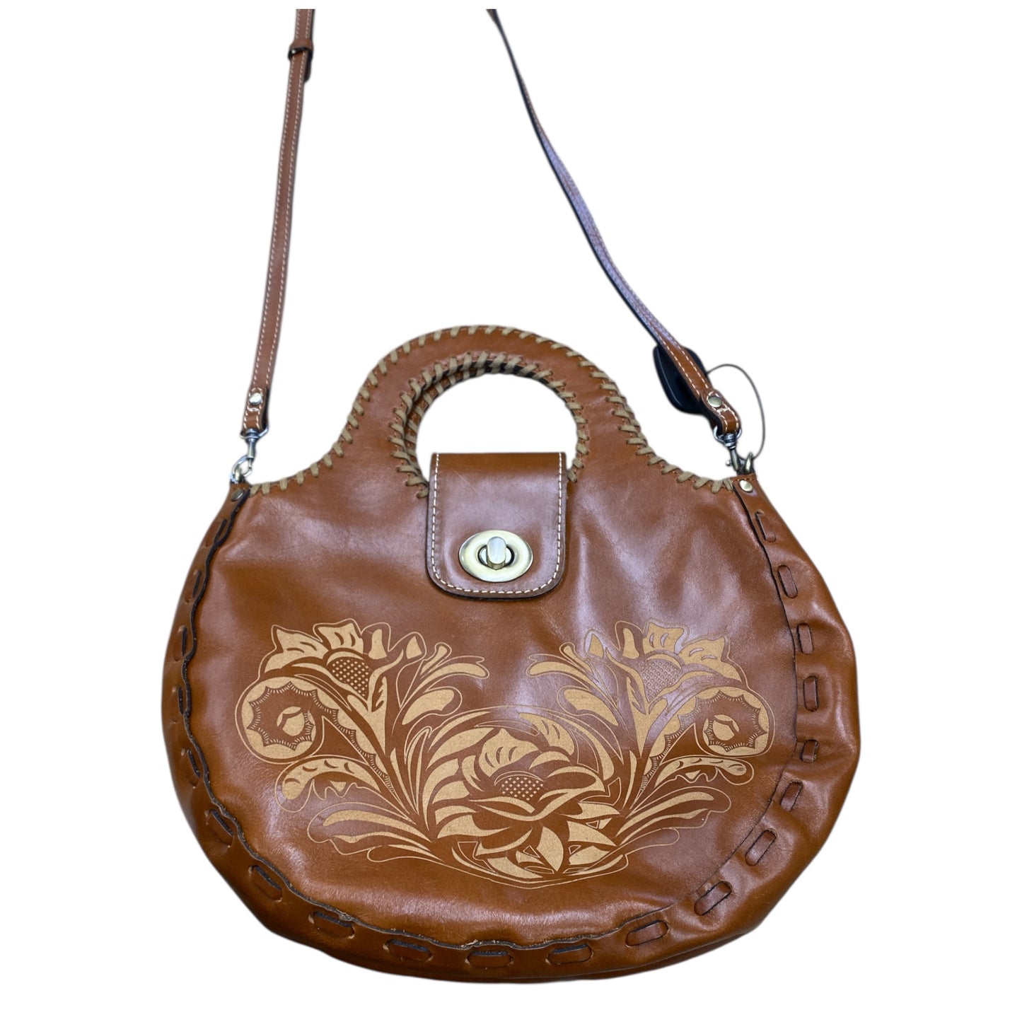 Handbag Designer By Patricia Nash In Brown, Size:Medium