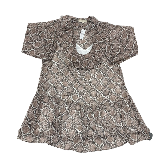 Dress Casual Midi By Loft In Animal Print, Size:M