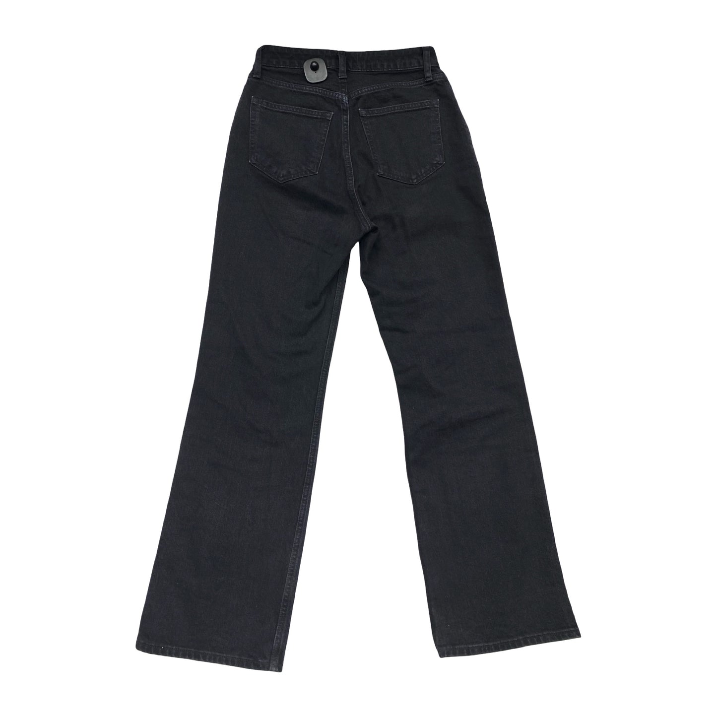 Jeans Straight By Abercrombie And Fitch In Black Denim, Size:0P