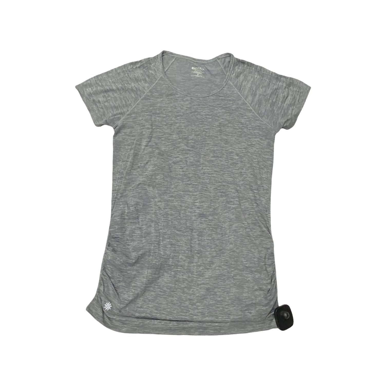 Athletic Top Ss By Athleta In Grey, Size:S