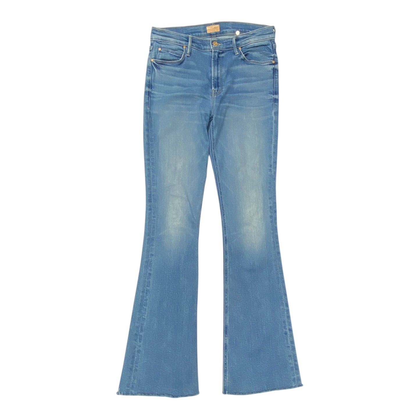 Jeans Boot Cut By Mother In Blue Denim, Size:8