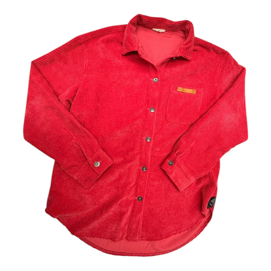 Jacket Shirt By La Miel In Red, Size:L