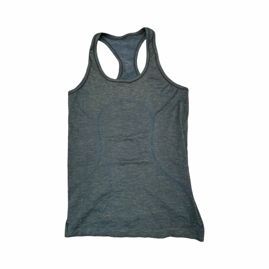 Athletic Tank Top By Lululemon In Black & Blue, Size:S
