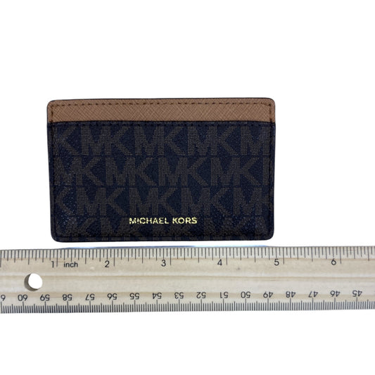 Id/Card Holder Designer By Michael Kors In Brown