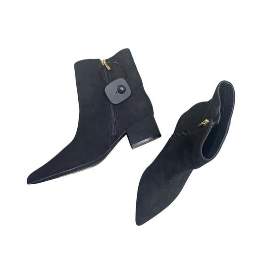 Boots Ankle Heels By Marc Fisher In Black, Size:7.5