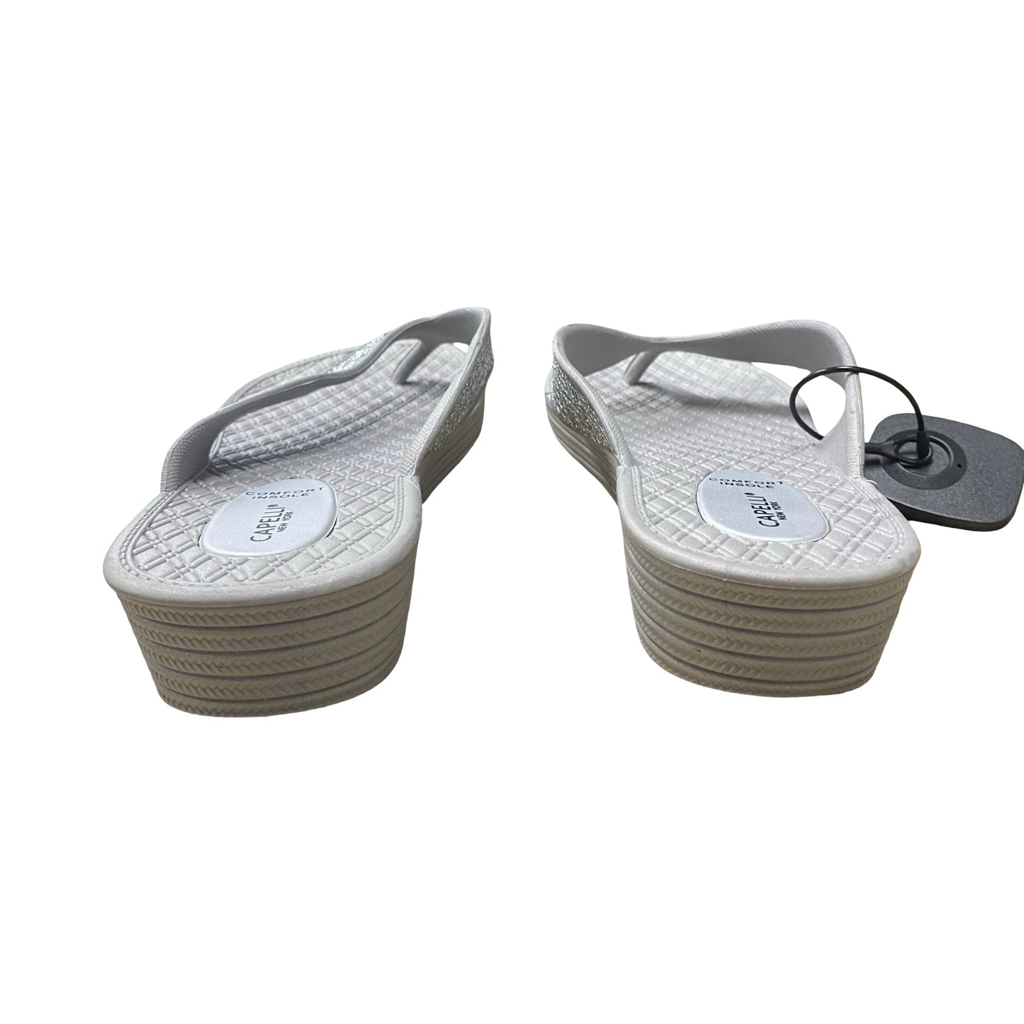 Sandals Flip Flops By Capelli In Grey, Size:9