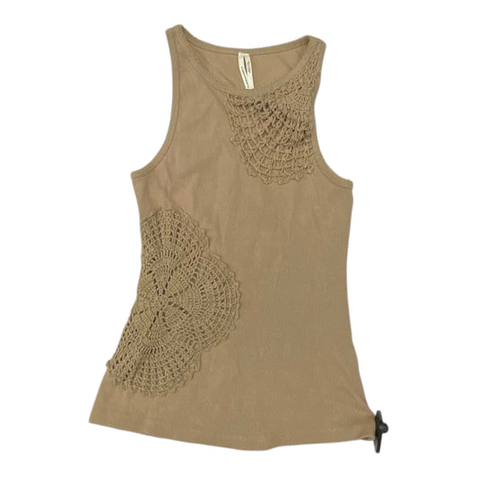 Top Sleeveless By Anthropologie In Taupe, Size:Xs