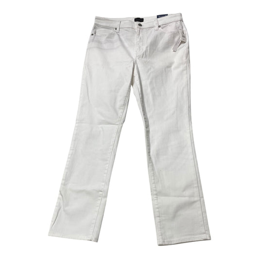 Jeans Straight By Talbots In White, Size:10P