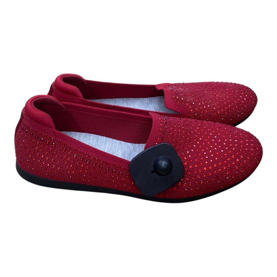 Shoes Flats By Clarks In Red, Size:8