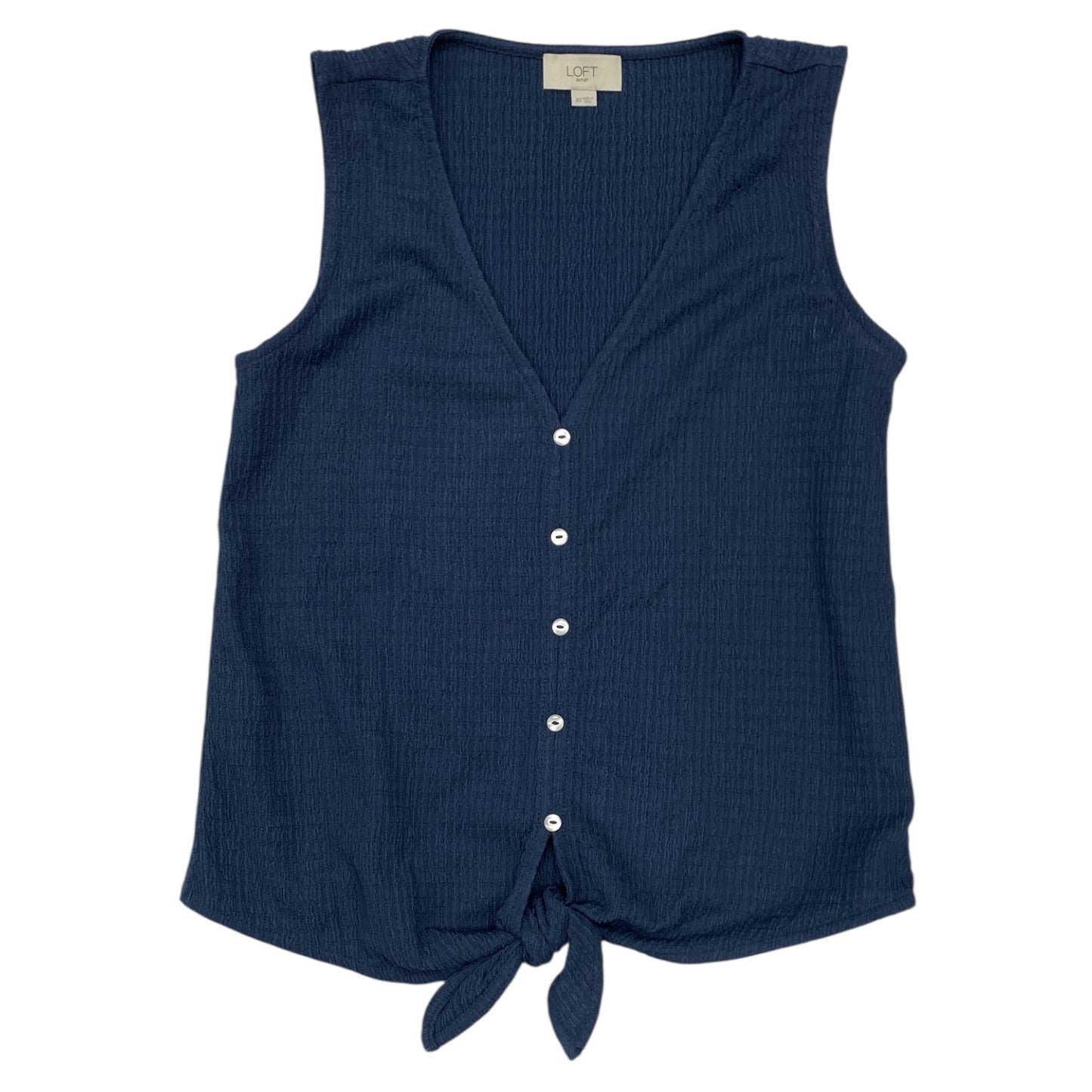 Top Sleeveless By Ann Taylor In Blue, Size:S