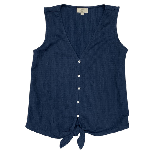 Top Sleeveless By Ann Taylor In Blue, Size:S
