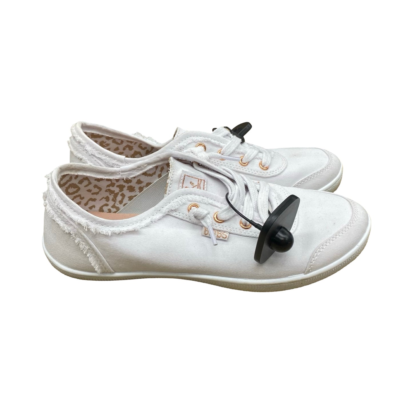 Shoes Sneakers By Bobs In White, Size:6.5