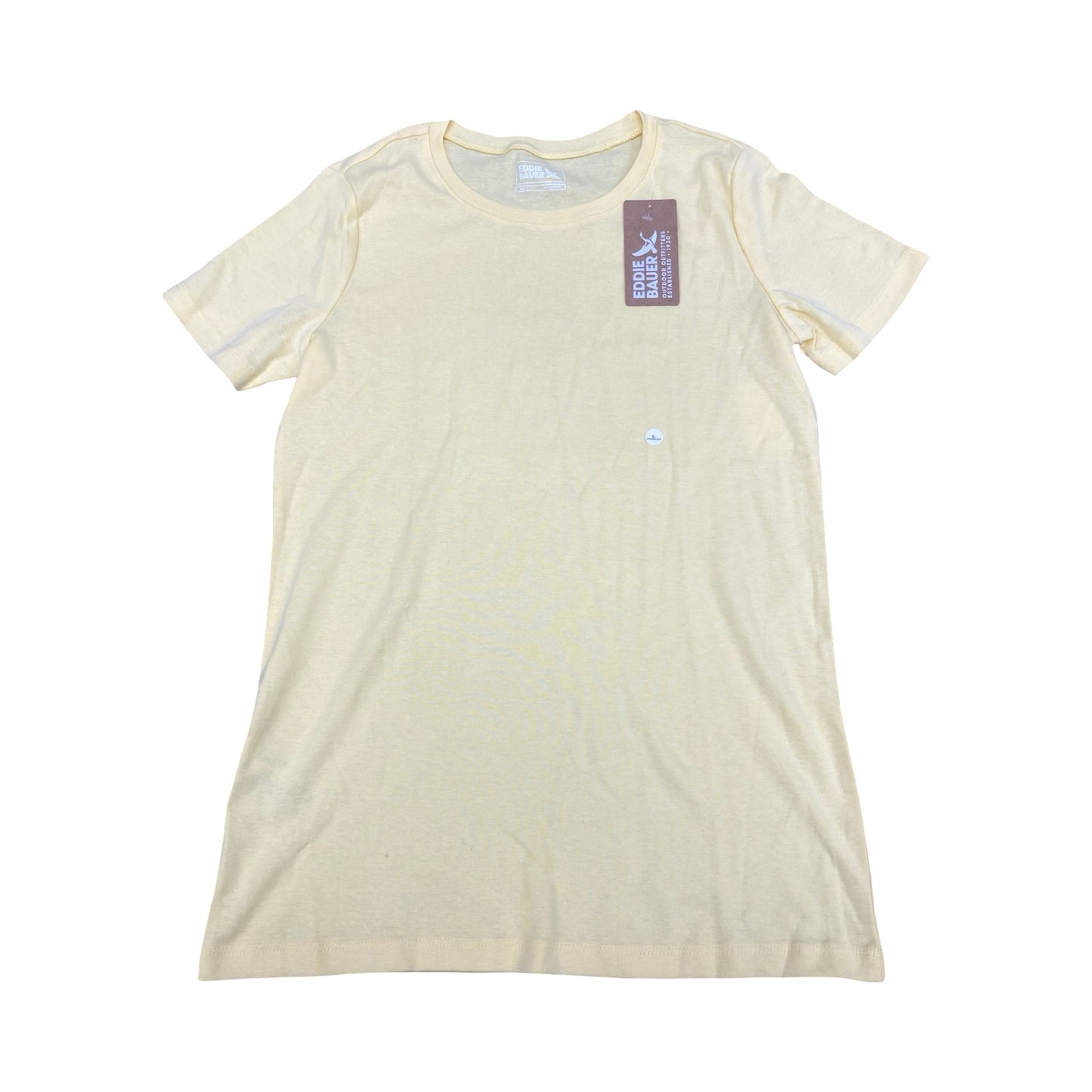 Top Ss Basic By Eddie Bauer In Yellow, Size:L
