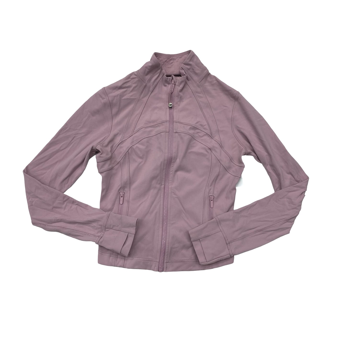 Athletic Jacket By Lululemon In Pink, Size:8