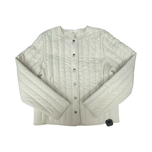Jacket Puffer & Quilted By Garnet Hill In Cream, Size:8