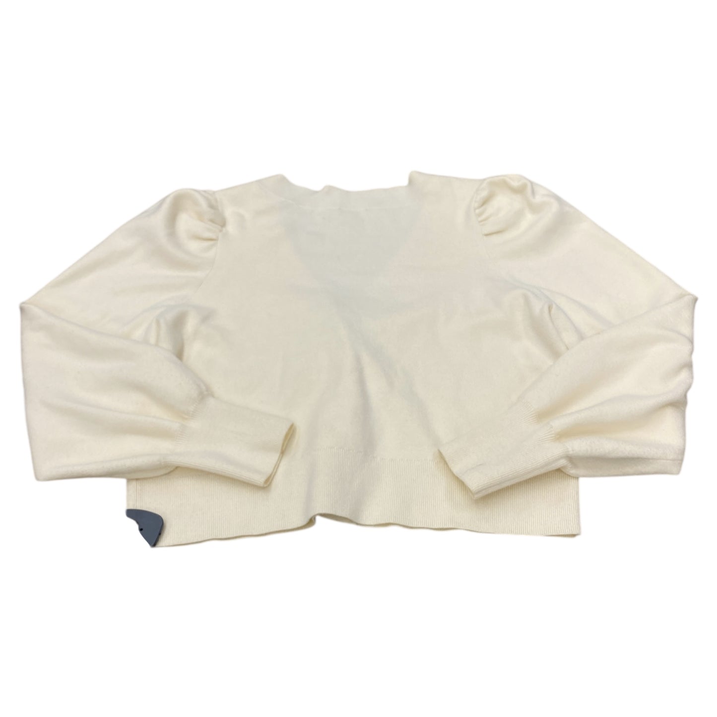 Sweater Cardigan By Express In Cream, Size:L