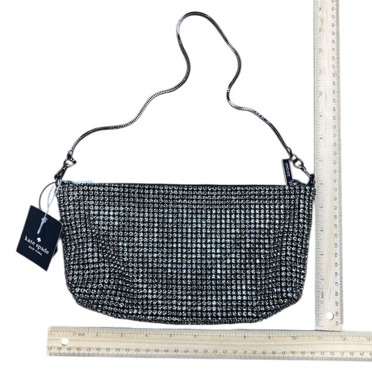 Handbag Designer By Kate Spade In Black & Silver, Size:Small