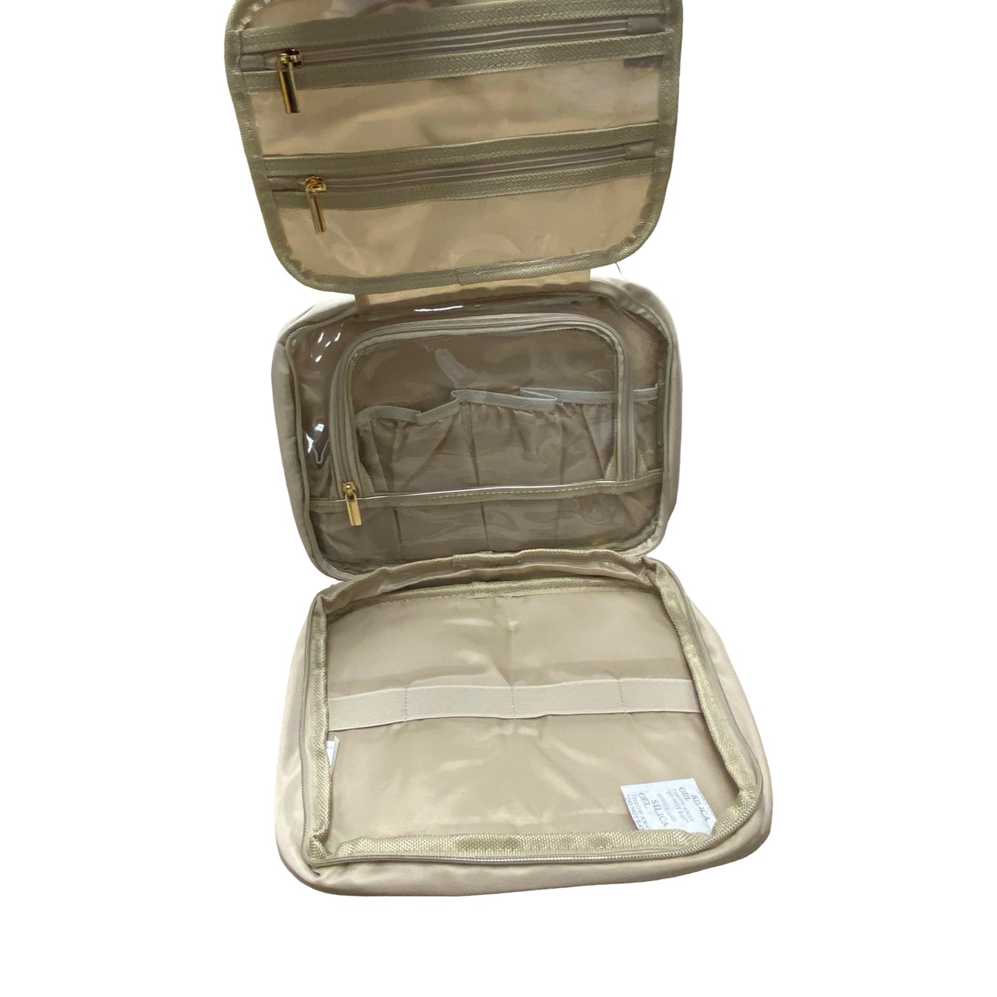 Makeup Bag By Clothes Mentor In Tan, Size:Medium