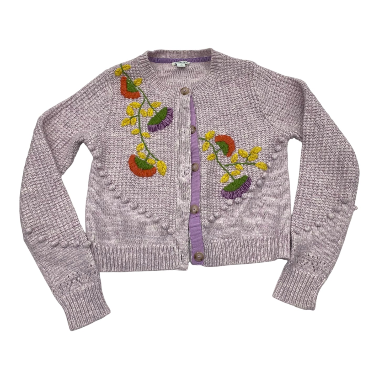 Sweater Cardigan By Sundance In Purple, Size:S