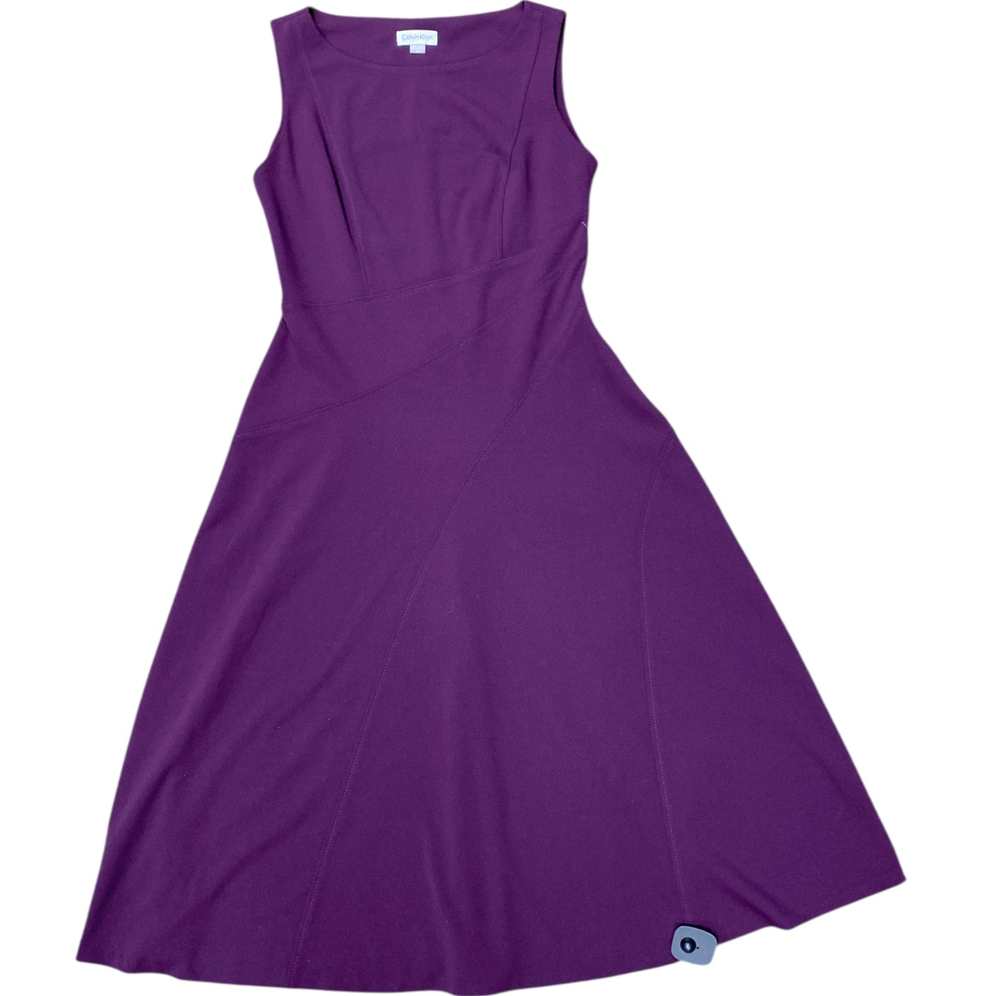 Dress Party Midi By Calvin Klein In Purple, Size:8