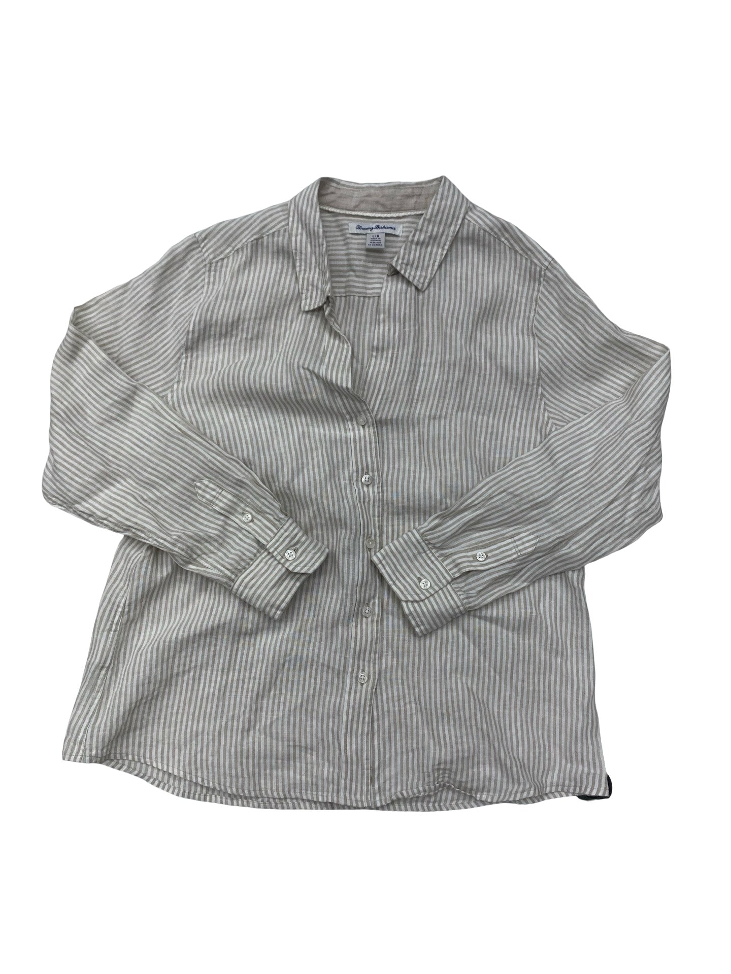 Top Ls By Tommy Bahama In Striped Pattern, Size:L