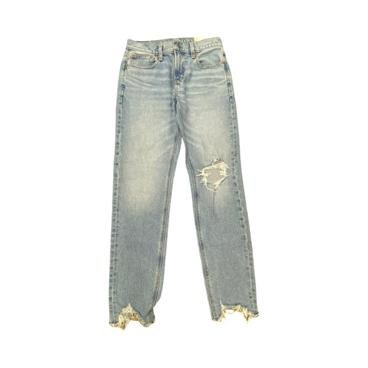 Jeans Skinny By American Eagle In Blue Denim, Size:2P
