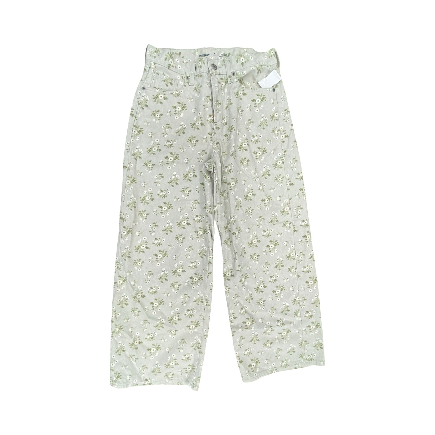 Jeans Boyfriend By Old Navy In Floral Print, Size:6P