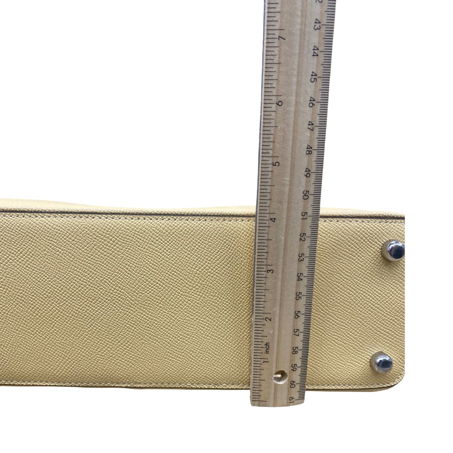 Handbag Designer By Coach In Yellow, Size:Small